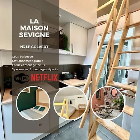 N3 Le Colvert - La Maison Sevigne Appart Hotel Bethune Exterior photo